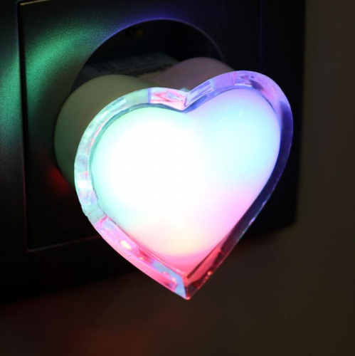 15378 Светильник светодиодный ночник LED "Сердце" RGB NL-260 Camelion  фото 8