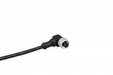 SKM12P4DXP2 Кабель соединительный 2м с гнездом M12х4 90град. ПУ IP68 EMAS 