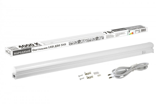 SQ0329-0069 Светильник LED ДПО 2001 7 Вт, 4000К, IP40, Народный