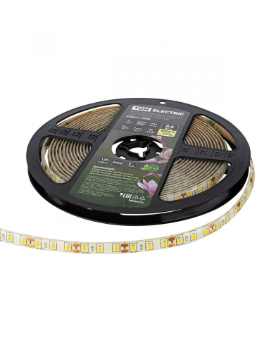 SQ0331-0338 Лента светодиодная SMD2835-120 LED/м-IP65-12 В-9,6 Вт/м-3000 К (5 м) блистер TDM