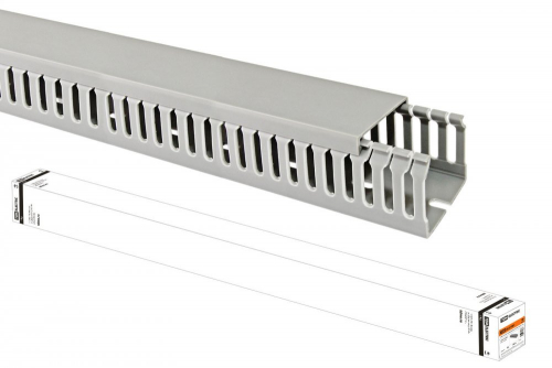SQ0410-0006 Кабель-канал перфорированный 60х60 перфорация 4/7 TDM (16 м)