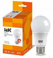Лампа светодиодная A80 шар 25Вт 230В 3000К E27 IEK LLE-A80-25-230-30-E27 в г. Санкт-Петербург 