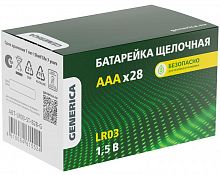 Элемент питания алкалиновый AAA/LR03 Alkaline бокс (уп.28шт) GENERICA ABT-LR03-ST-B28-G в г. Санкт-Петербург 