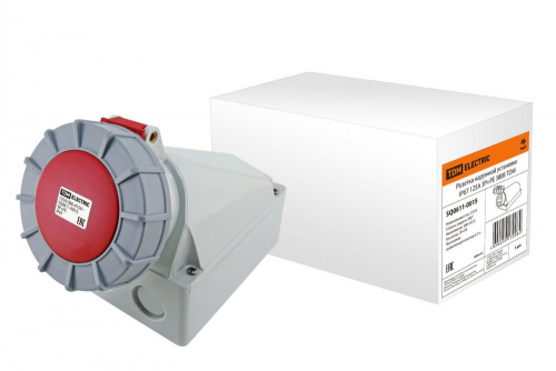 SQ0611-0015 Розетка наружной установки IP67 125А 3Р+РЕ 380В TDM