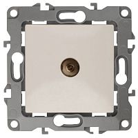 Б0027432 Розетка телевизионная проходная TV Эра12 12-3102-02 IP20 сл. кость Эра 