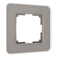 4690389180644 Рамка из стекла на 1 пост Elite дымчатый W0012417