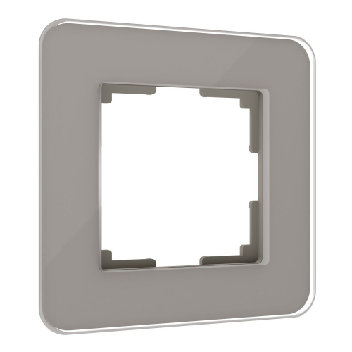 4690389180644 Рамка из стекла на 1 пост Elite дымчатый W0012417