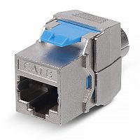 10069c Вставка Keystone Jack RJ45 (8P8C) 180град. кат.8 полный экран без инструмента Toolless Cabeus 