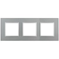 Б0034508 Рамка 3-м 14-5103-03 стекло Elegance алюм.+алюм. ЭРА 