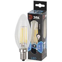 Б0027943 Лампа светодиодная филаментная F-LED B35-7w-840-E14 Эра 