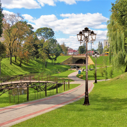 Светильник садово-парковый Feron PL638 столб 3*60W 230V E27, черное золото 11646 в г. Санкт-Петербург  фото 5