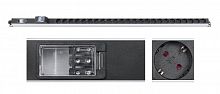 9544c Блок розеток для 19дюйм шкафов PDU-32-24S-B-T вертик. 24 розетки Schuko 32А автомат защиты алюм. корпус клем. колодка Cabeus 