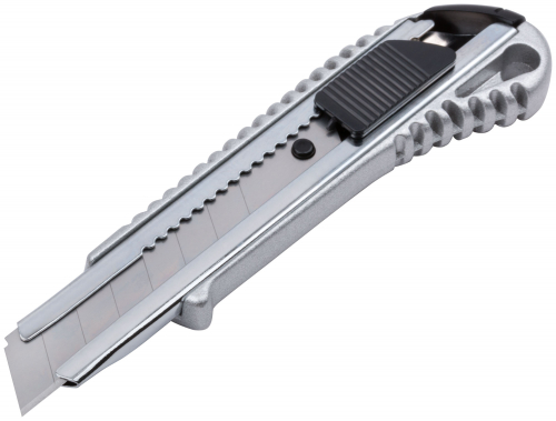 Нож технический "Классик" 18 мм, усиленнный, метал. корпус, резиновая вставка в г. Санкт-Петербург  фото 2