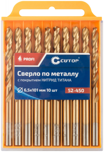 Сверло по металлу Cutop Profi с титановым покрытием, 6.5х101 мм (10 шт) в г. Санкт-Петербург  фото 3