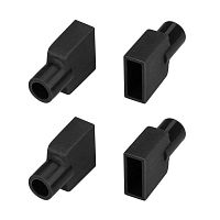 045910 Заглушка WPH-FLEX-0612-SIDE BLACK с отверстием Силикон (комплект) Arlight 