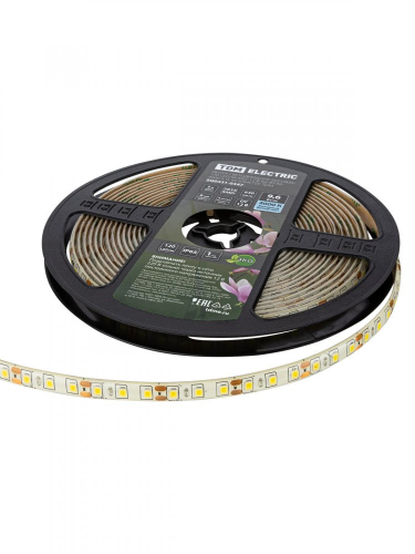 SQ0331-0347 Лента светодиодная SMD2835-120 LED/м-IP65-12 В-9,6 Вт/м-4000 К (5 м) блистер TDM