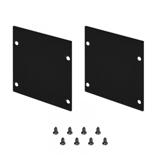 041868 Заглушка LINE-S-5050 BLACK глухая металл (комплект) Arlight 