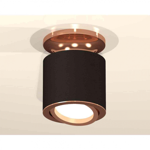 Комплект накладного светильника Ambrella light Techno Spot XS7402120 SBK/PPG черный песок/золото розовое полированное (N7930, C7402, N7005) в г. Санкт-Петербург  фото 3