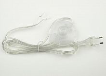 UL-00004437 Шнур сетевой UCX-C21/02A-170 CLEAR с вилкой и выкл. (напольный) 2А 500Вт 1.7м прозр. Uniel 
