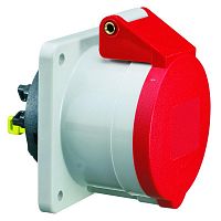 13693 Розетка встраиваемая 16А 4п 3P+PE 6ч 400В IP44 75х75 Quick Connect Bals 