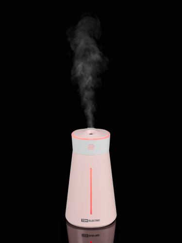 Портативный увлажнитель воздуха "Ареал мини", 0.38 л, RGB, насадки: вентилятор, ночник, розовый, TDM в г. Санкт-Петербург  фото 9