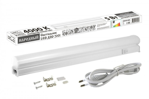 SQ0329-0068 Светильник LED ДПО 2001 5 Вт, 4000К, IP40, Народный