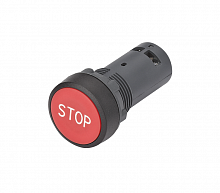 SB7NA4234 Кнопка моноблочная SB7 22мм с возвратом с маркировкой "STOP" пластик 1НЗ IP65 красн. SE 