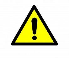 Наклейка знак безопасности "Внимание. Опасность" 150х150х150мм Rexant 55-0021 в г. Санкт-Петербург 