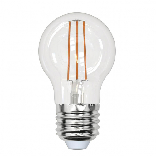 Лампа светодиодная филаментная Uniel E27 13W 4000K прозрачная LED-G45-13W/4000K/E27/CL PLS02WH UL-00005908 в г. Санкт-Петербург 