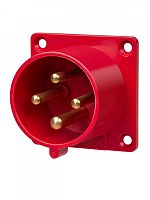 SQ0607-0005 Вилка 624 скрытая 3Р+РЕ 32А 380В IP44 TDM