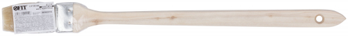 Кисть радиаторная, натуральная светлая щетина, деревянная ручка 1.5" (38 мм) в г. Санкт-Петербург  фото 3