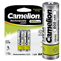 2202 Аккумулятор AA/R6 800мА.ч NI-CD BL-2 металлик (блист.2шт) Camelion 