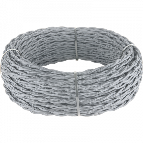 Ретро кабель витой 3х2,5 (серый) 50 м под заказ W6453615 в г. Санкт-Петербург 