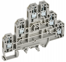 Колодка клеммная CTS-ML 3 ур. 2.5кв.мм сер. IEK YCT13-00-3-K03-002 в г. Санкт-Петербург 