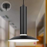 Б0061363 Светильник подвесной (подвес) PL14 BK MR16 GU10 потолочный цилиндр черн. Эра 