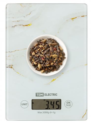 Весы электронные кухонные "Мрамор", стекло, деление 1 г, макс. 5 кг, TDM в г. Санкт-Петербург  фото 5