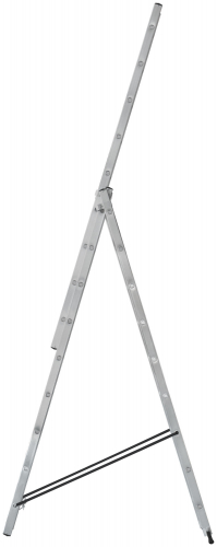 Лестница трехсекционная алюминиевая, 3 х 9 ступеней, H=257/426/591 см, вес 11.18 кг в г. Санкт-Петербург  фото 2