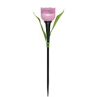 UL-00004276 Светильник садовый USL-C-451/PT305 "Розовый тюльпан" PINK TULIP IP44 солнечная батарея Uniel 