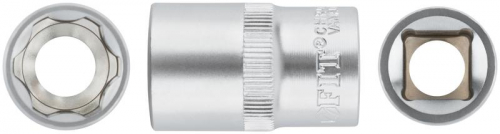 62047 Головка шестигранная CrV 1/2дюйм 17мм FIT 
