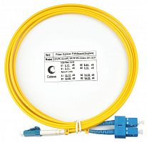7353c Патч-корд оптический FOP(d)-9-LC-SC-2m duplex LSZH LC-SC 9/125см 2м Cabeus 