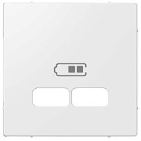 Накладка центральная Merten для механизма USB 2.1А SM полярный бел. SchE MTN4367-0319