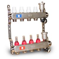 Группа коллекторная с расходомерами (евроконус 3/4дюйм) нерж. сталь SUS 304 1дюйм х4 выхода RTP 42496 в г. Санкт-Петербург 