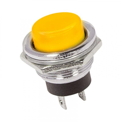 Выключатель-кнопка металл 250В 2А (2с) OFF-(ON) d16.2 желт. (RWD-306) Rexant 36-3354 в г. Санкт-Петербург 