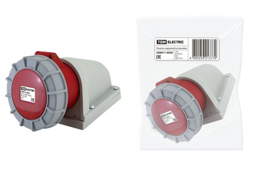 SQ0611-0030 Розетка наружной установки IP67 16А 3Р+РЕ+N 380В TDM