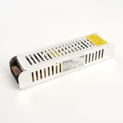 Трансформатор электронный для светодиодной ленты 100W 12V (драйвер), LB009 FERON 21488 в г. Санкт-Петербург 