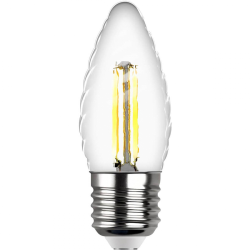 Лампа светодиодная филаментная REV TC37 E27 5W 2700K DECO Premium свеча на ветру 32426 3 в г. Санкт-Петербург  фото 2