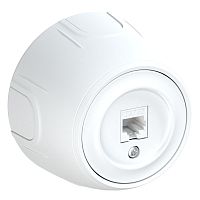 7700886 Розетка компьютерная 1-м RJ45 кат.5E Rotondo бел. OneKeyElectro