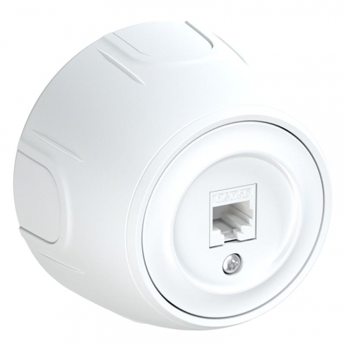7700886 Розетка компьютерная 1-м RJ45 кат.5E Rotondo бел. OneKeyElectro