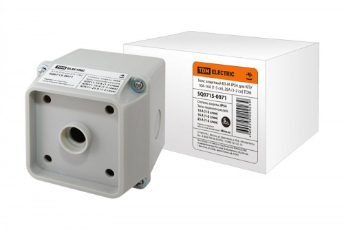 SQ0715-0071 Бокс БЗ-М-IP54 для КПУ 10А-16А (1-3 сл), 25А (1-2 сл) TDM