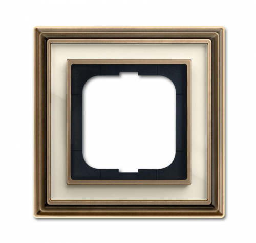 Рамка 1-м Династия Латунь античная стекло бел. ABB 2CKA001754A4580 в г. Санкт-Петербург 